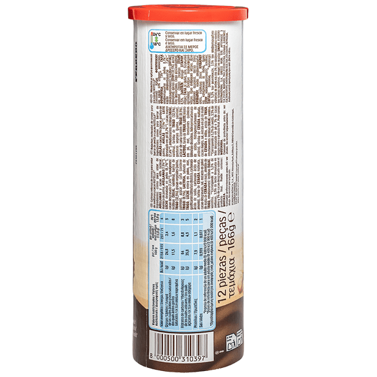 Ferrero Nutella Μπισκότο Tube 166gr