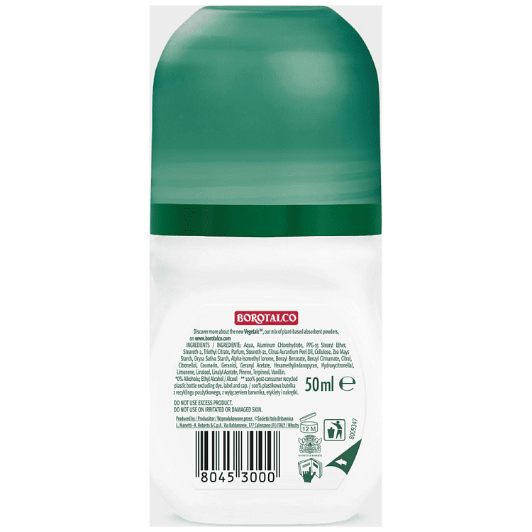 Borotalco Original Αποσμητικό Σώματος Rollon 50ml