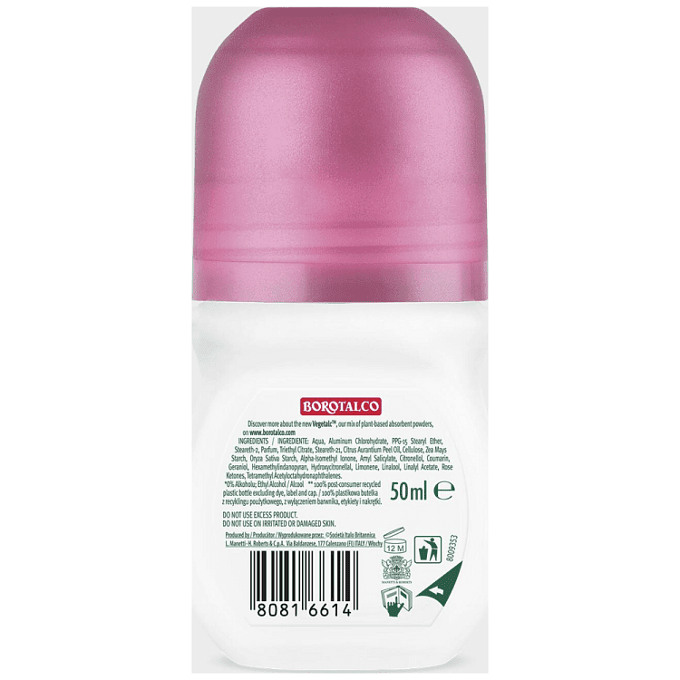 Borotalco Αποσμητικό Σώματος Soft Roll on 12/50 ml
