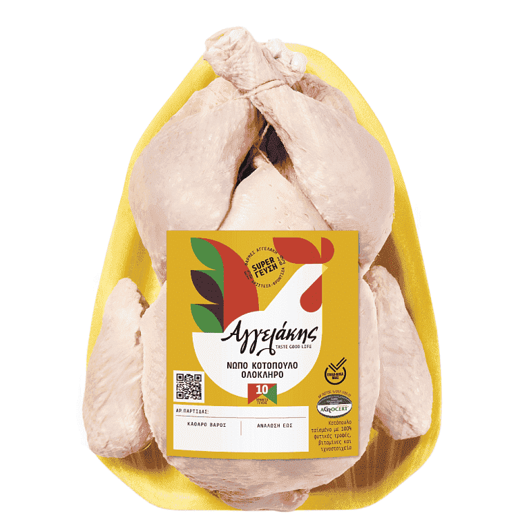 Αγγελάκης Κοτόπουλο Ελληνικό Νωπό Δισκάκι