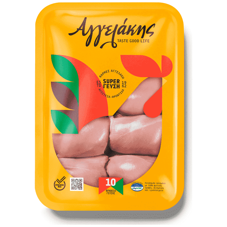 Αγγελάκης Φιλέτο Μπούτι Κοτόπουλο Νωπό Τυποποιημένο 600gr