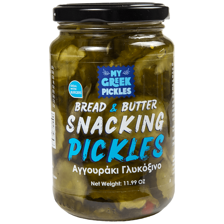 My Greek Pickles Αγγουράκι Γλυκόξινο Σε Φέτες 185gr