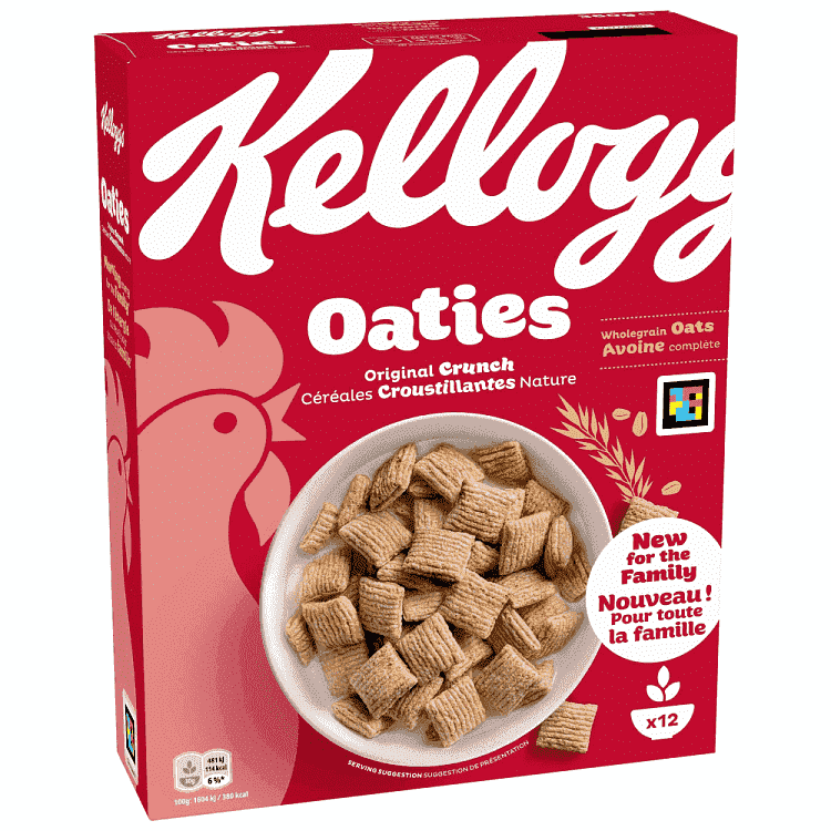 Kelloggs Oaties Δημητριακά Βρώμης Original 360gr