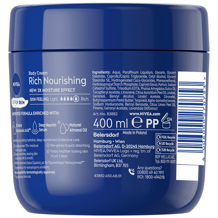 Nivea Βody Vitalizing Lotion For Men 250ml