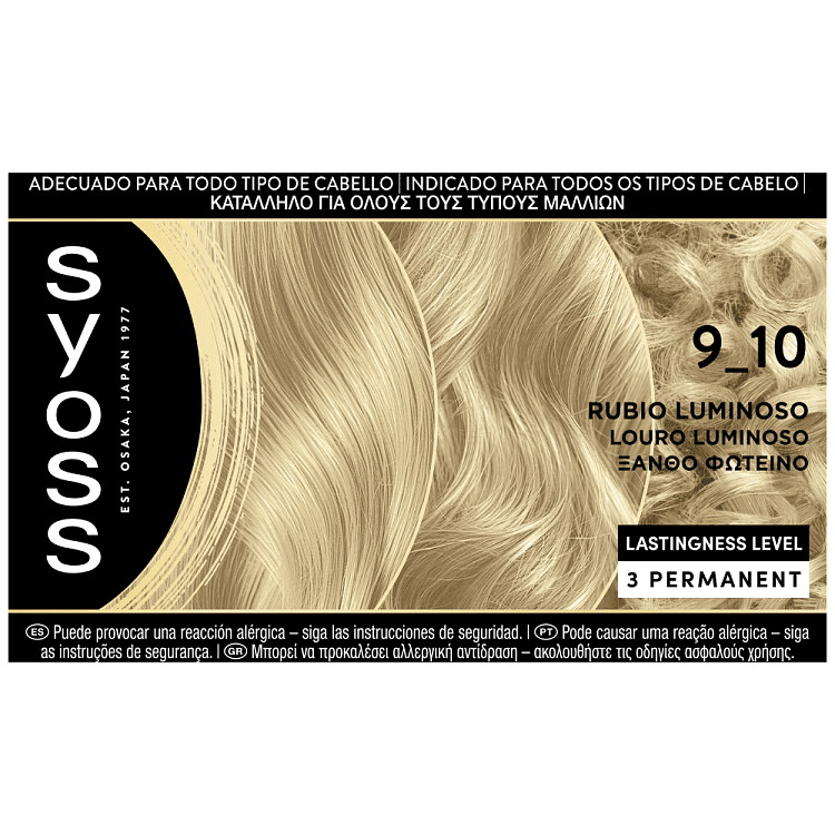 Syoss Oleo Intense Βαφή Μαλλιών Ξανθό Φωτεινό 9-10