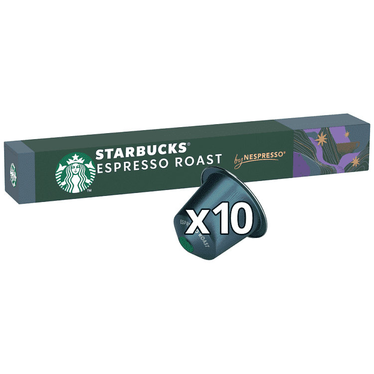 Starbucks Espresso Roast Κάψουλες Συμβατές Με Μηχανές Nespresso* 57gr