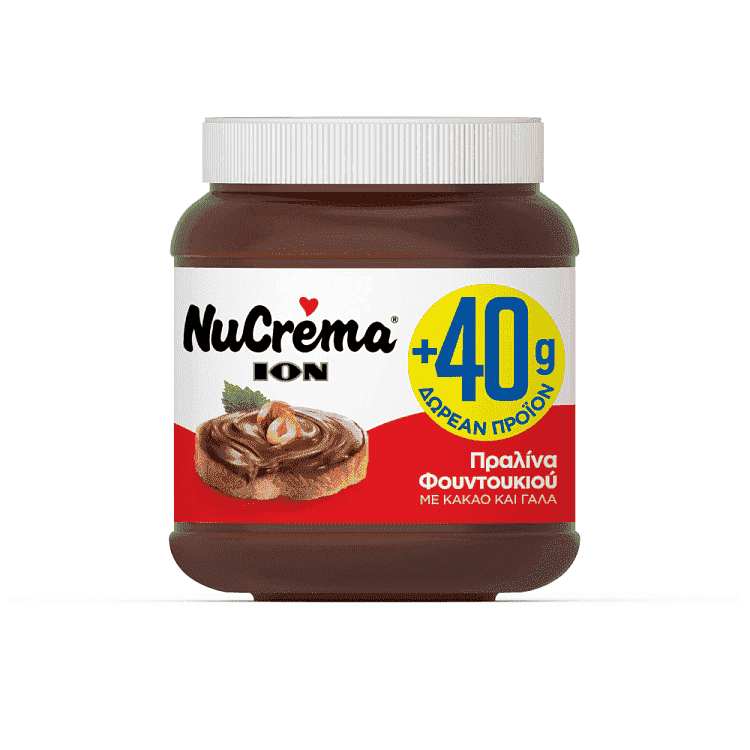 Nucrema Πραλίνα Με Φουντουκι Και Κακάο 380gr (+40gr Δωρεάν Προϊον)