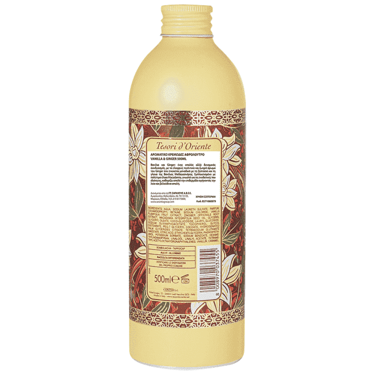 Tesori Αφρόλουτρο Vanilla & Ginger 500ml