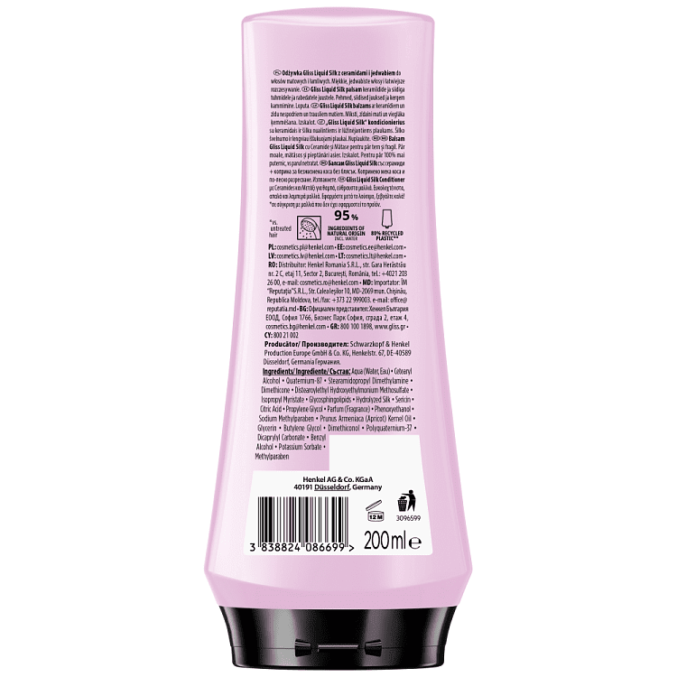 Gliss Conditioner Liquid Silk 200ml