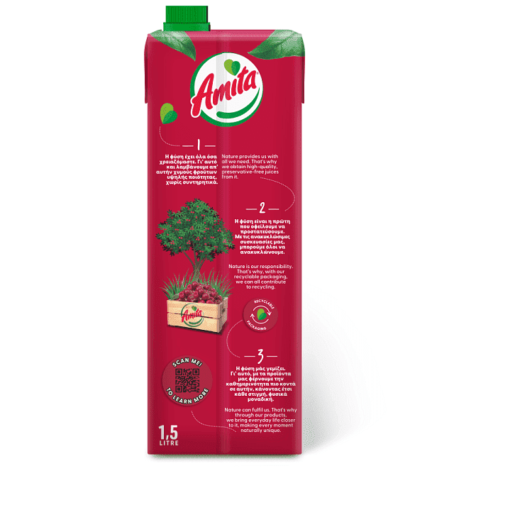 Amita Φρουτοποτό Βύσσινο 1,5lt