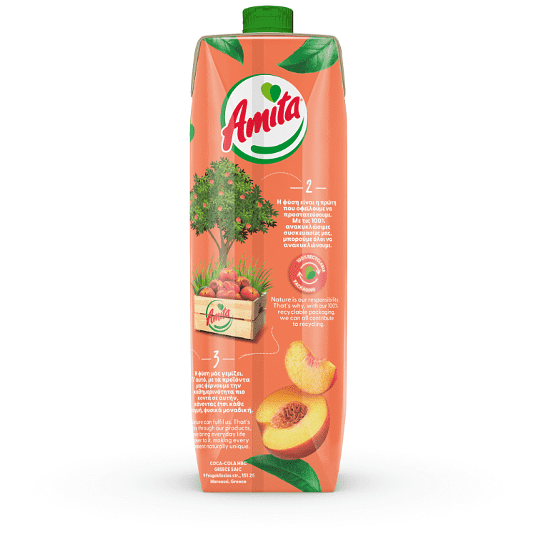 Amita Φρουτοποτό Ροδάκινο 1lt