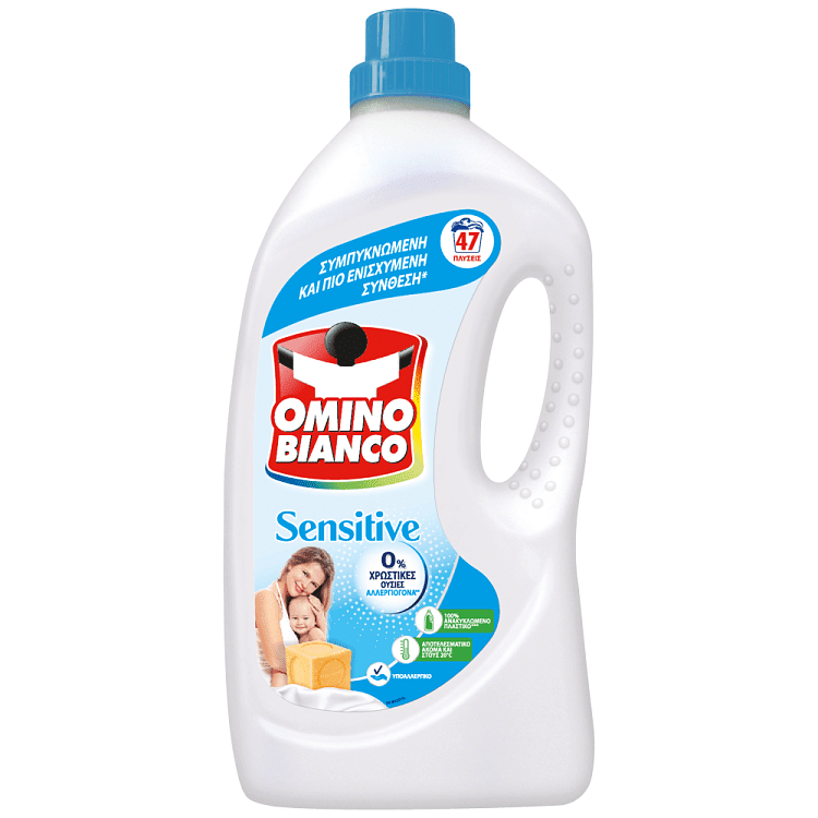Omino Bianco Sensitive Υγρό 47μεζ 2lt