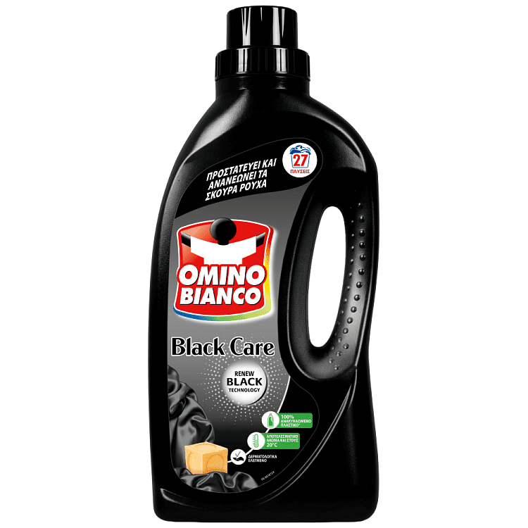 Omino Bianco Black Wash Απορρυπαντικό Πλυντηρίου Ρούχων Υγρό 27μεζ 1,485lt