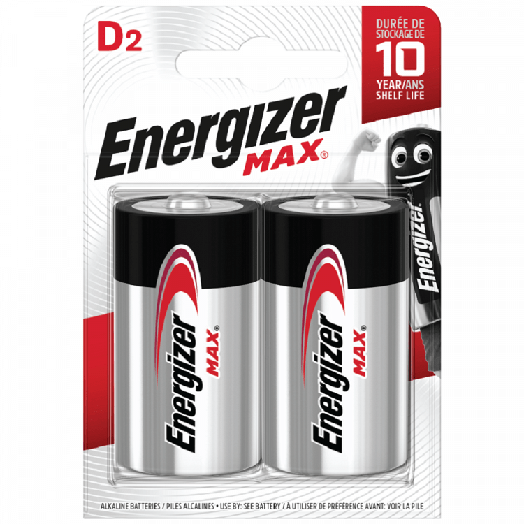 Energizer Max Αλκαλικές Μπαταρίες D 2τεμ
