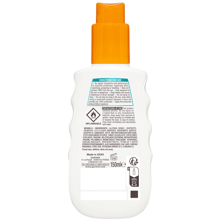 Ambre Solaire Invisible Spray Αντηλιακό SPF30+ 150ml