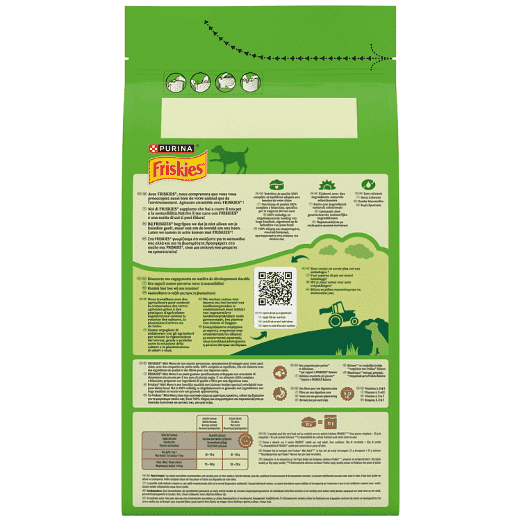 Friskies Ξηρά Τροφή Mini Menu Κοτόπουλο & Λαχανικά 1,5kg