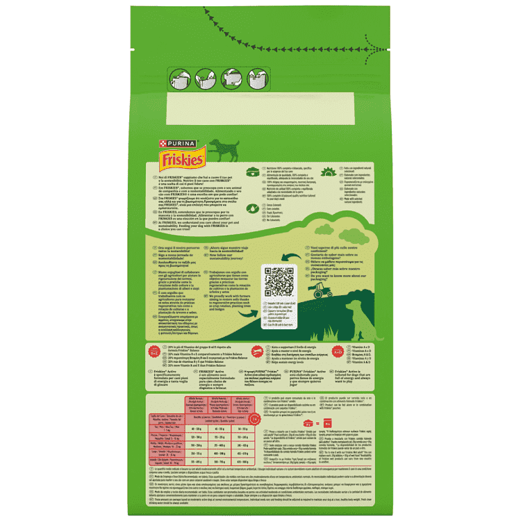 Friskies Active Ξηρή Τροφή Για Ενήλικους Σκύλους Βοδινό 1,5kg