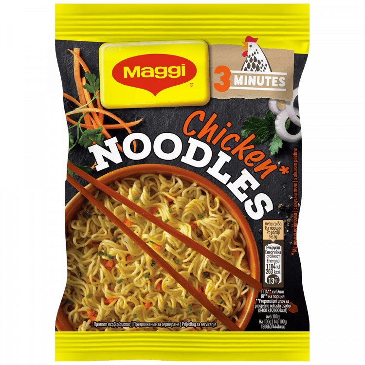 Maggi Noodles Με Γεύση Κοτόπουλο 59,2gr