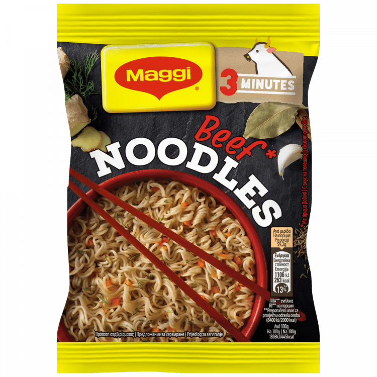 Maggi Noodles Με Βοδινό 59,2gr