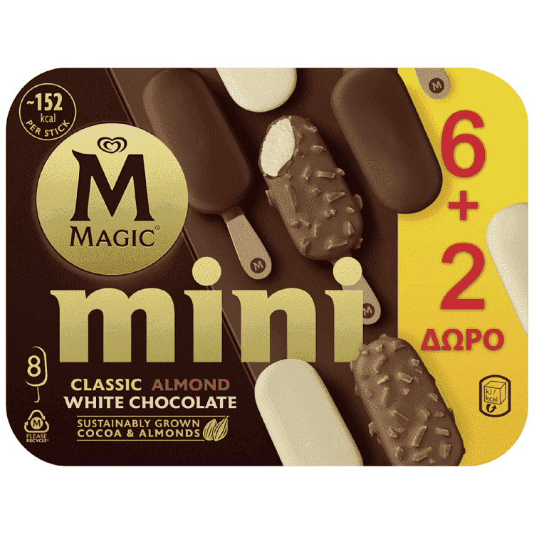 Magic Mini Classic Almond White 337gr 440ml 6+2 Δώρο