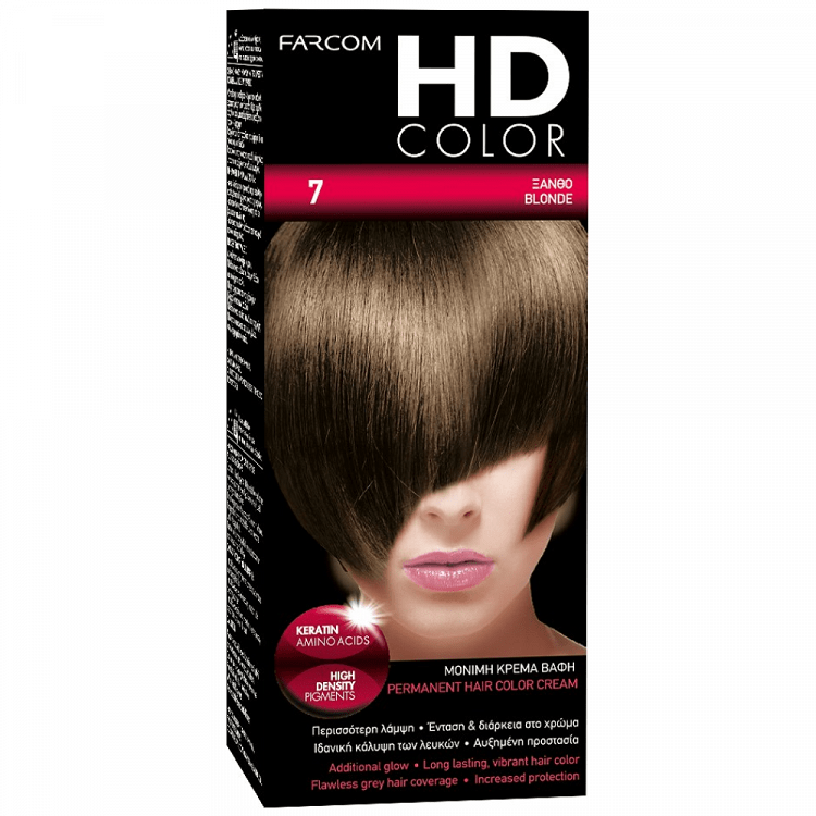 HD Color Σετ Βαφής Μαλλιών Ν7 Ξανθό