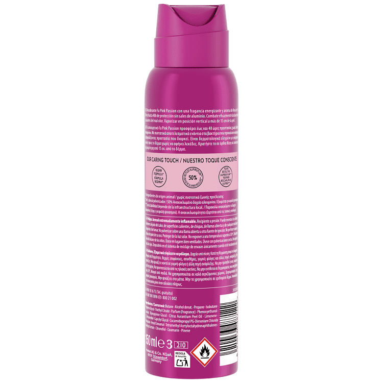 Fa Pink Passion Spray Αποσμητικό Σώματος 150ml