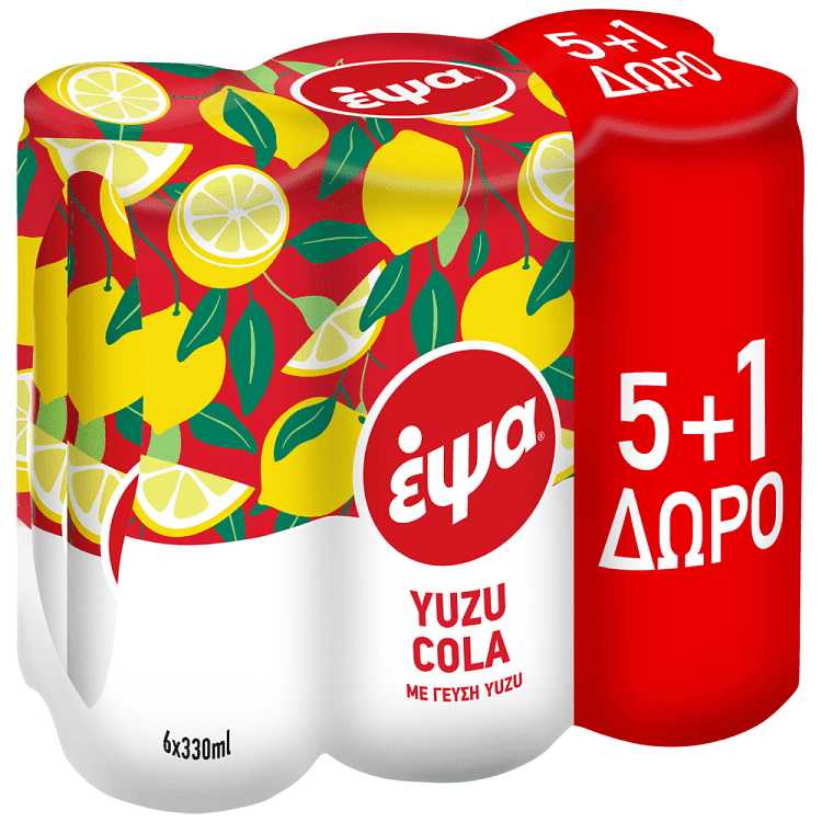 Έψα Yuzu Cola 330ml 5+1 Δώρο