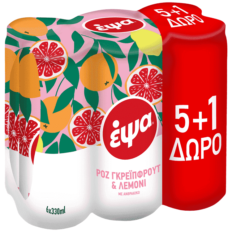 Έψα Pink Lemonade 330ml 5+1 Δώρο
