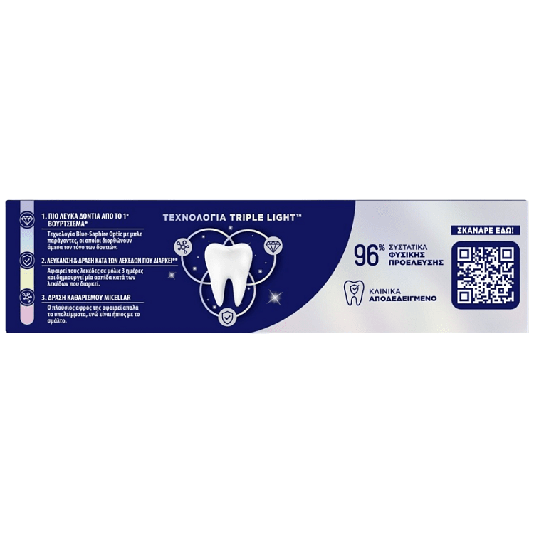 Aim Οδοντόκρεμα White Now 3 In 1 2x75ml