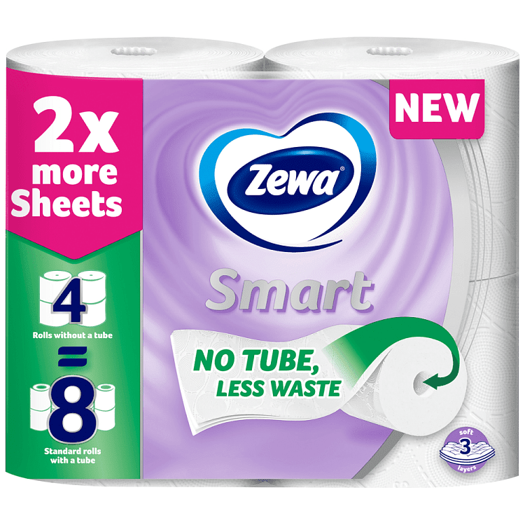 Zewa Smart Χαρτί Υγείας 3φύλλα 4άρι 0,624gr