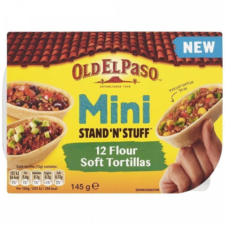 Old El Paso Sns Mini Soft Tortillas 145gr