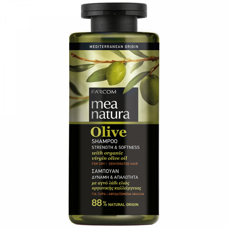Mea Natura Olive Strength & Softness Σαμπουάν Για Ξηρά 300ml