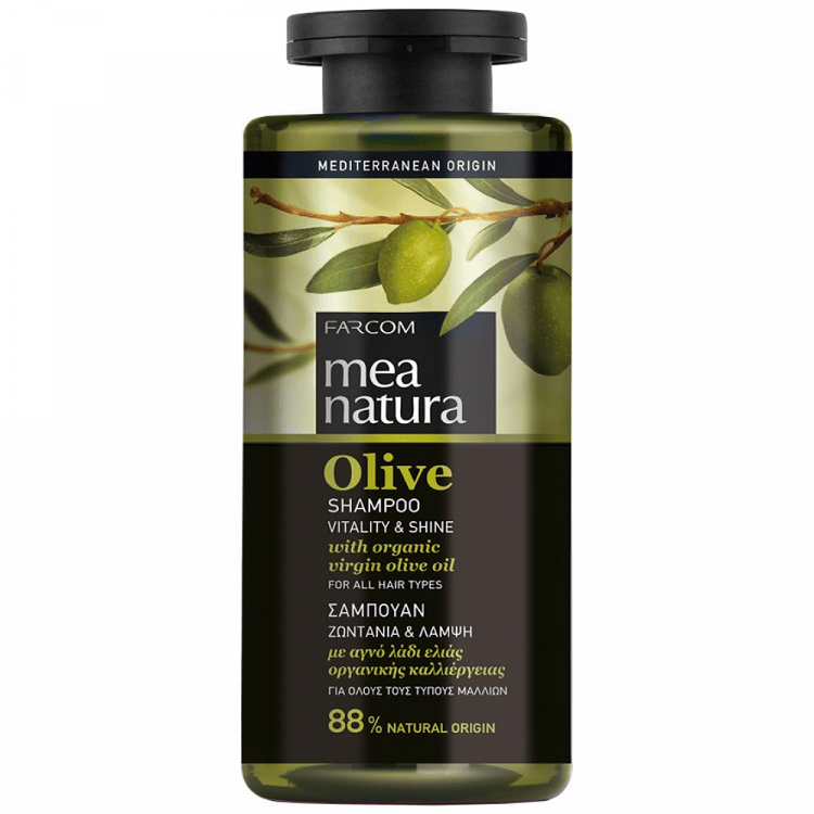 Mea Natura Olive Vitality & Shine Σαμπουάν 300ml