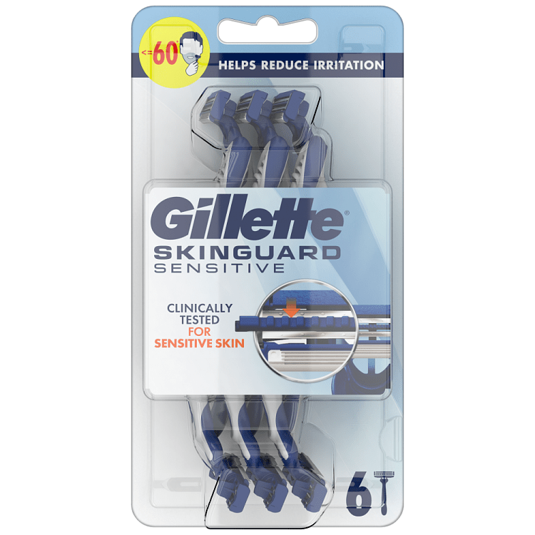 Gillette Skinguard Ξυραφάκια Μίας Χρήσης 6τεμ