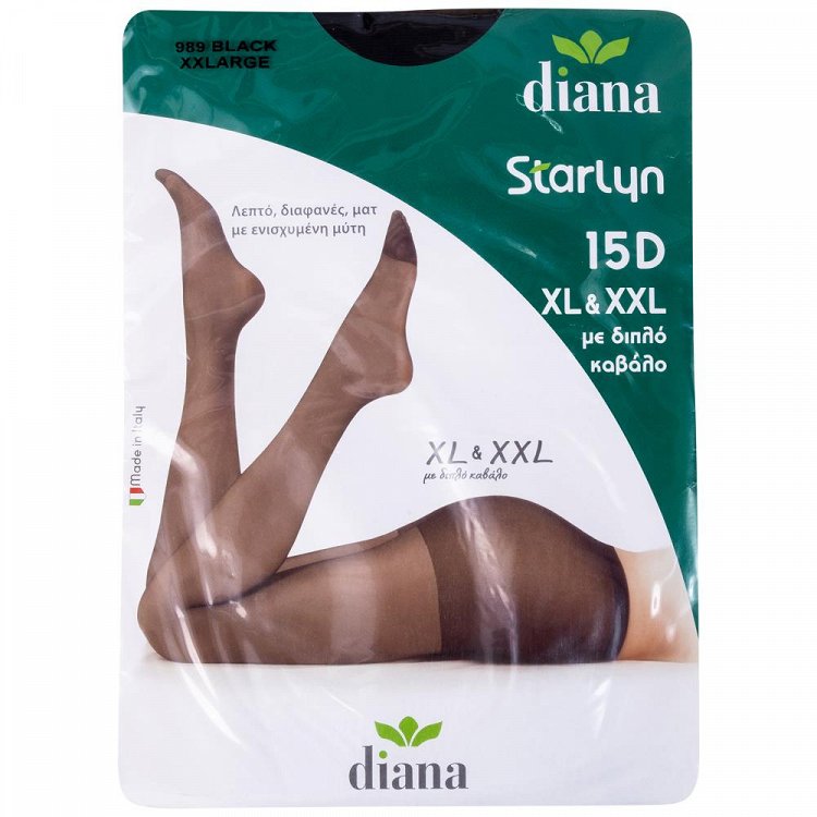 Diana Starlyn 15D Καλσόν Μαύρο (XL-XXL)