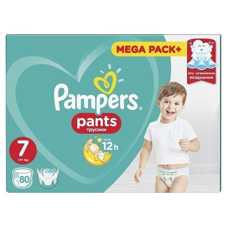 Pampers Πάνες Pants Mega Pack (80τεμ) Νo7