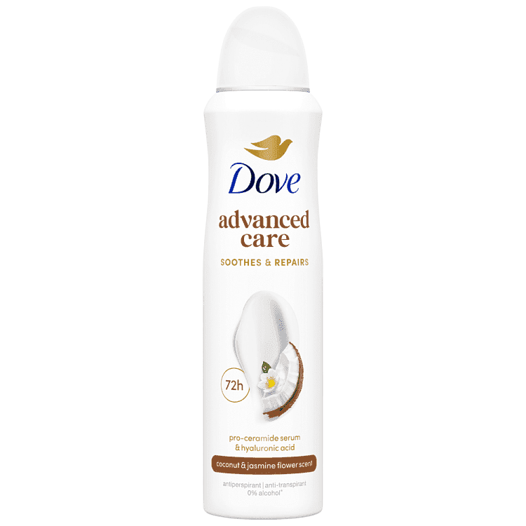 Dove Αποσμητικό Σωμ. Spray Advanced Care Coconut 150ml