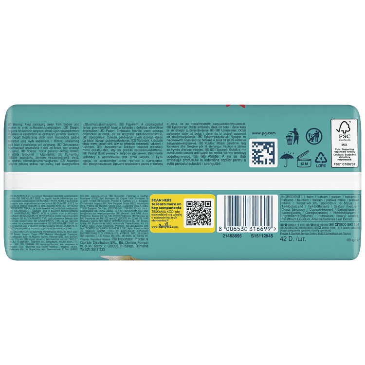 Pampers Pants No 6 42τεμ