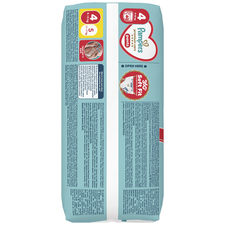 Pampers Premium Care Pants No 4 40τεμ