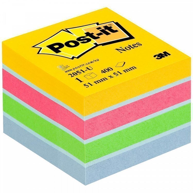 Post-it Αυτοκόλλητα Σημειώσεων Mini Κύβος Ν205