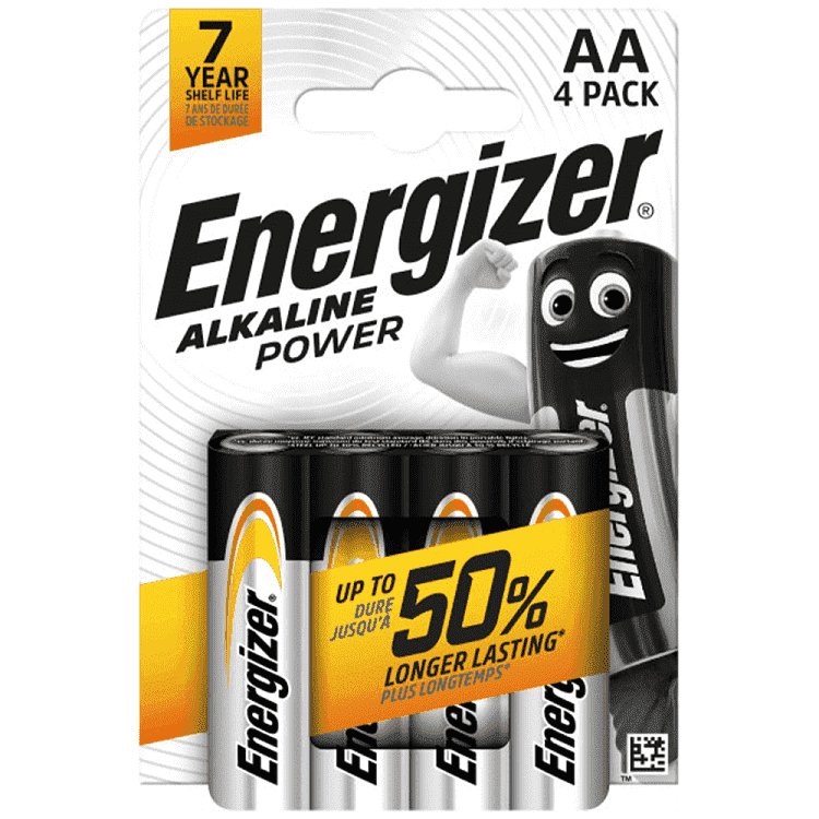 Energizer Power Μπαταρία Αλκαλική ΑΑ 4τεμάχια