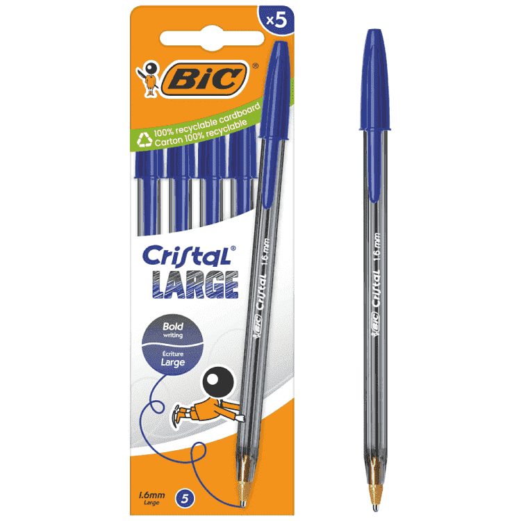 Bic Cristal Στυλό Box 5 Blue Eu