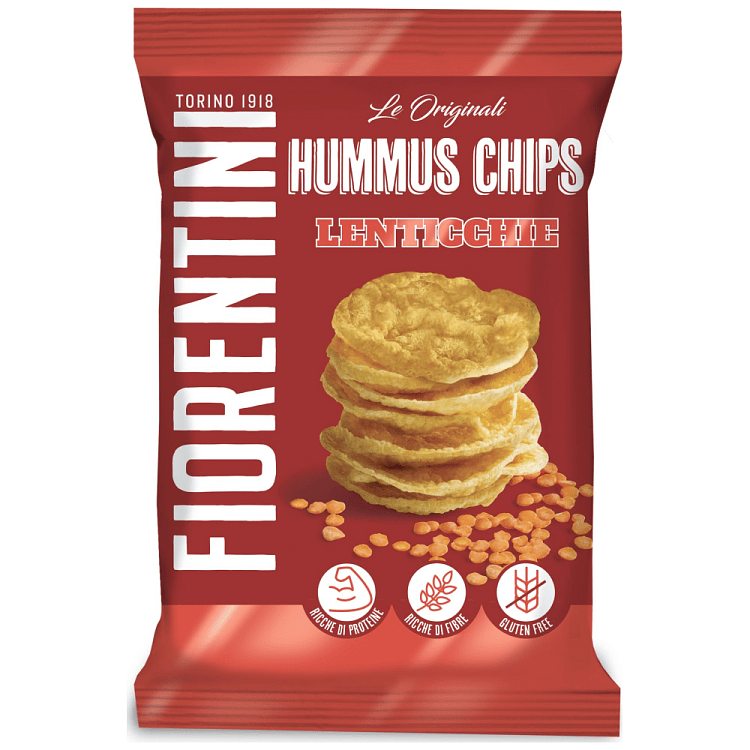 Fiorentini Hummus Chips Φακής Θαλασσινό Αλάτι 45gr