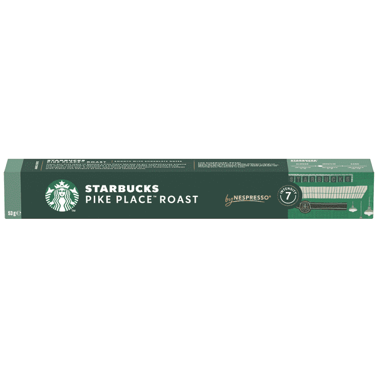 Starbucks Espresso Pike PlaceΚάψουλες Συμβατές Με Μηχανές Nespresso* 53gr