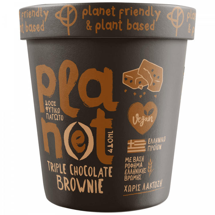 Planet Παγωτό Triple Chocolate Brownie 260gr (410ml)