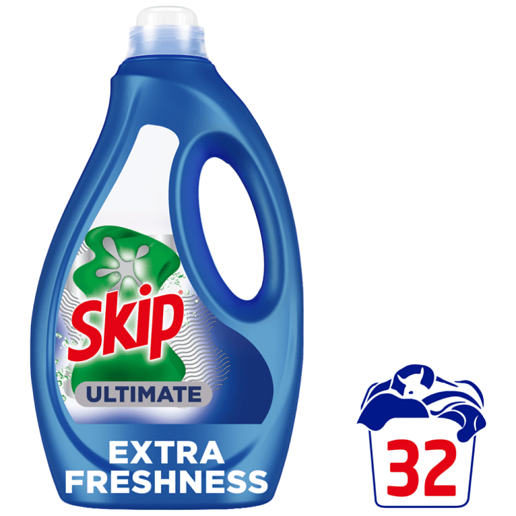 Skip Υγρό Απορρυπαντικό Πλυντηρίου Ρούχων Ultimate Extra Fresh 32μεζ 1,44lt