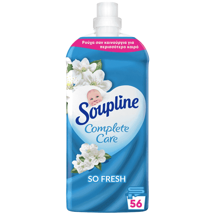 Soupline Mαλακτικό Συμπυκνωμένο Complete Care Fresh 56 Μεζούρες 1,25 ml