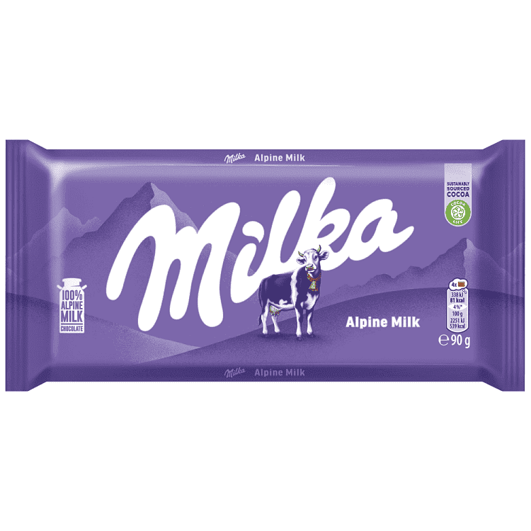 Milka Alpine Σοκολάτα Γάλακτος 90gr