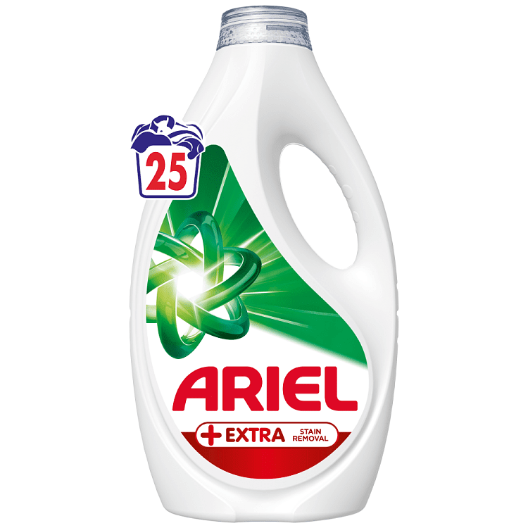 Ariel Απορρυπαντικό Πληντυρίου Pούχων Υγρό Extra Clean 25μεζ.