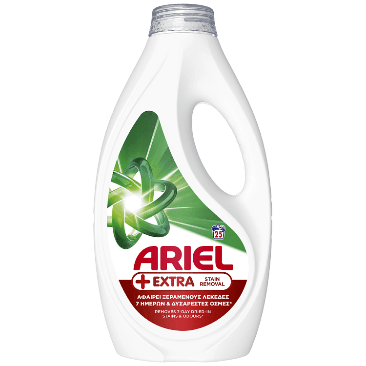 Ariel Απορρυπαντικό Πληντυρίου Pούχων Υγρό Extra Clean 25μεζ.